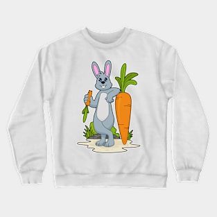 Rabbit with Carrot Crewneck Sweatshirt